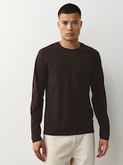Neutral Slim Fit Long Sleeve Layering T-Shirts 5 Pack - Image 4 of 13