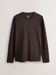 Neutral Slim Fit Long Sleeve Layering T-Shirts 5 Pack - Image 9 of 13