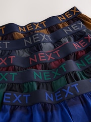 Red/Blue Check 5 Pack Loose Cotton Rich Boxers - Image 7 of 9