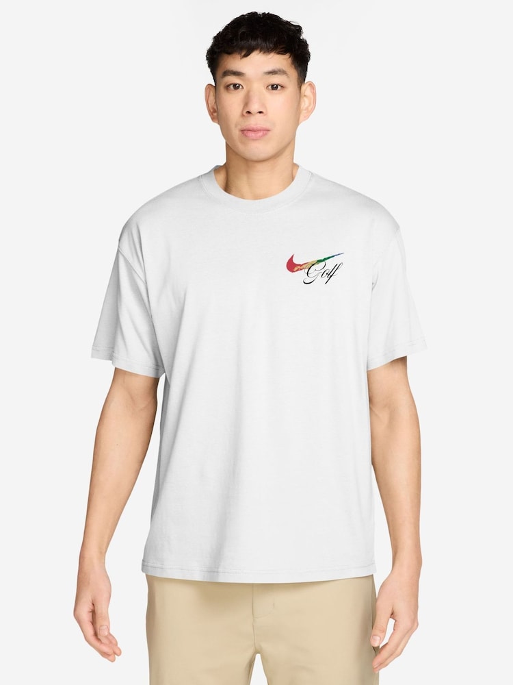 Nike White Golf Back Graphic T-Shirt - Image 1 of 3 Nike White Golf Back Graphic T-Shirt - Image 1 of 3