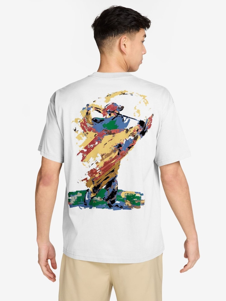 Nike White Golf Back Graphic T-Shirt - Image 2 of 3 Nike White Golf Back Graphic T-Shirt - Image 2 of 3