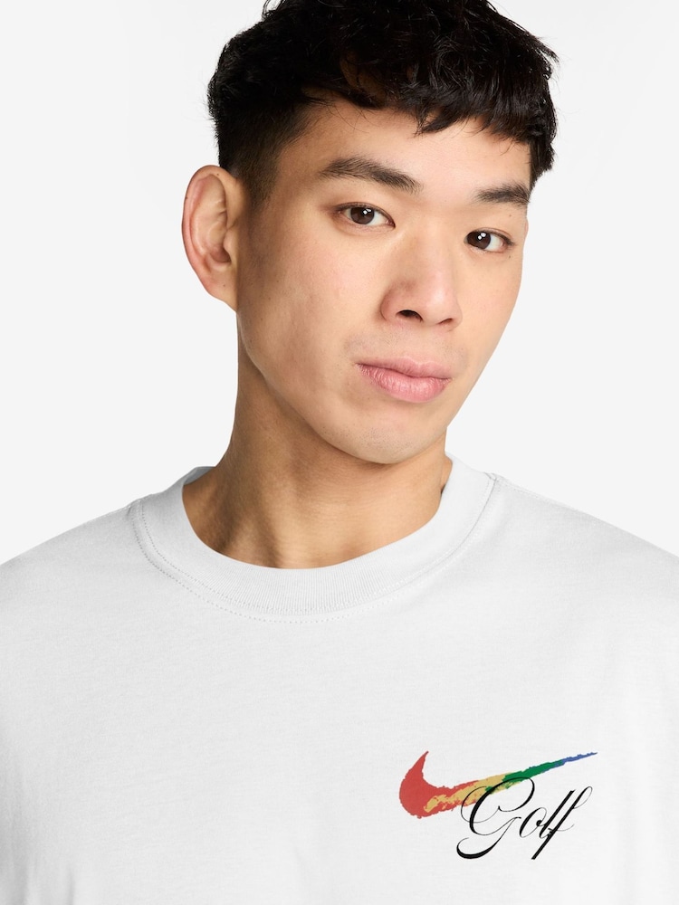 Nike White Golf Back Graphic T-Shirt - Image 3 of 3 Nike White Golf Back Graphic T-Shirt - Image 3 of 3