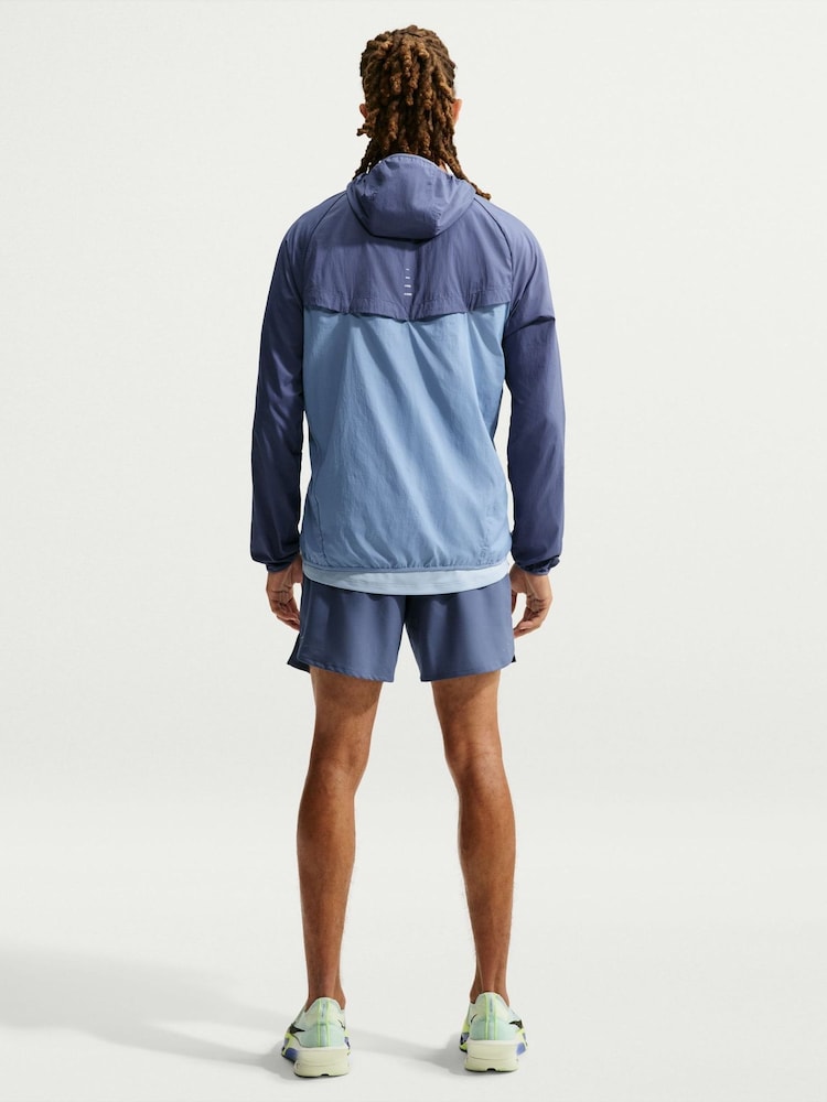 Nike Diffused Blue Dri-FIT Stride 7 Inch Briefs Lined Running Shorts - Image 2 of 5 Nike Diffused Blue Dri-FIT Stride 7 Inch Briefs Lined Running Shorts - Image 2 of 5