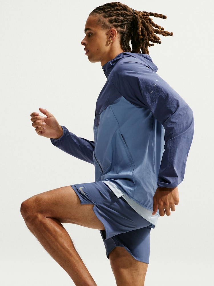Nike Diffused Blue Dri-FIT Stride 7 Inch Briefs Lined Running Shorts - Image 5 of 5 Nike Diffused Blue Dri-FIT Stride 7 Inch Briefs Lined Running Shorts - Image 5 of 5