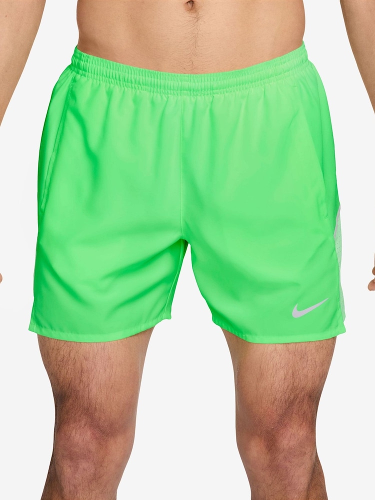 Nike Illusion Green Miler Dri-FIT 5 inch Brief-Lined Running Shorts - Image 1 of 4 Nike Illusion Green Miler Dri-FIT 5 inch Brief-Lined Running Shorts - Image 1 of 4
