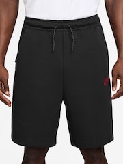 Nike Black Tech Fleece Shorts - Image 1 of 4