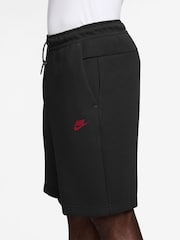 Nike Black Tech Fleece Shorts - Image 3 of 4