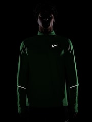 Nike Illusion Green Miler Dri-FIT Half Zip Running Top - Image 4 of 4