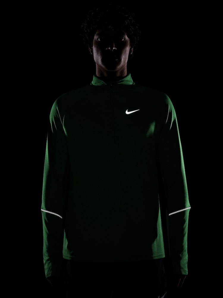Nike Illusion Green Miler Dri-FIT Half Zip Running Top - Image 4 of 4 Nike Illusion Green Miler Dri-FIT Half Zip Running Top - Image 4 of 4