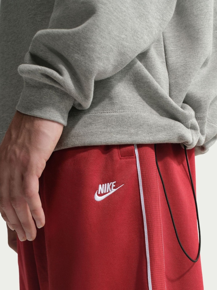 Nike Grey Heather Sportswear Club French Terry Oversized Crew Sweat Top - Image 6 of 6 Nike Grey Heather Sportswear Club French Terry Oversized Crew Sweat Top - Image 6 of 6