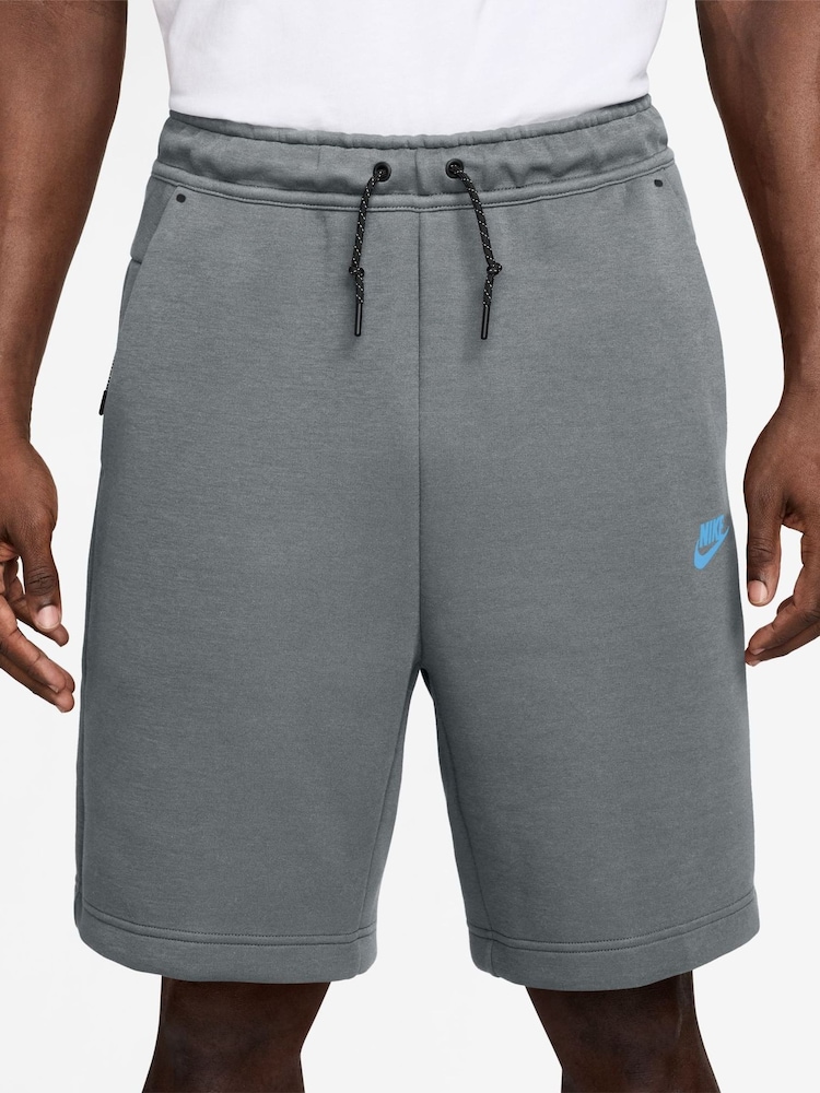 Nike Smokey Blue Tech Fleece Shorts - Image 1 of 4 Nike Smokey Blue Tech Fleece Shorts - Image 1 of 4