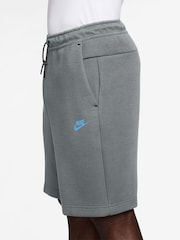 Nike Smokey Blue Tech Fleece Shorts - Image 3 of 4
