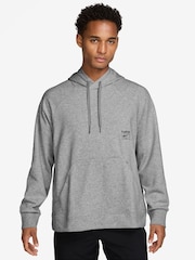Nike Smoke Grey Oversized Dri-FIT Fleece Training Hoodie - Image 1 of 3