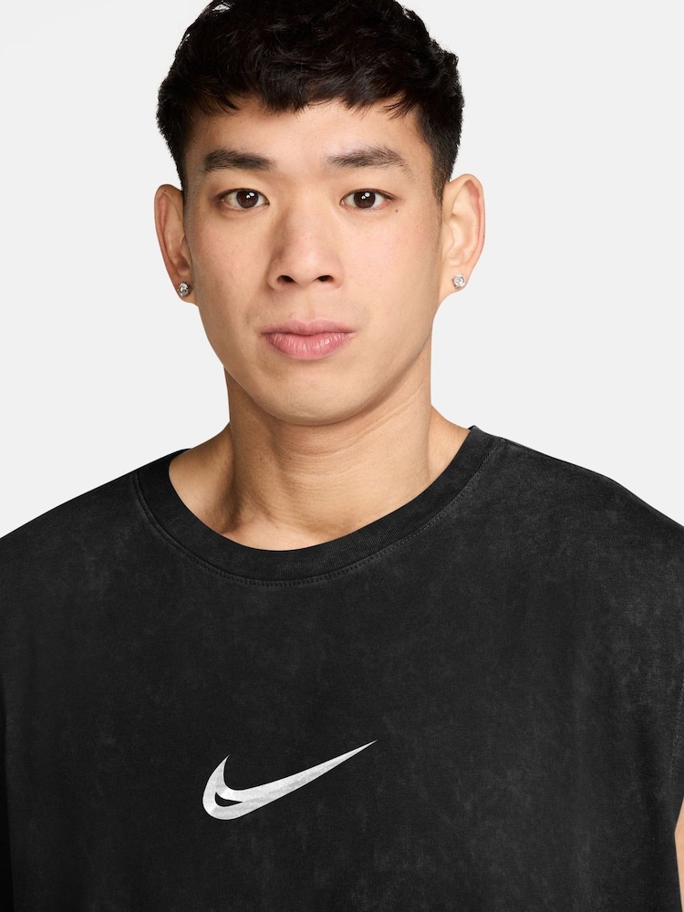 Nike Black Chrome Back Graphic 'Easy Work' Training Vest - Image 3 of 3 Nike Black Chrome Back Graphic 'Easy Work' Training Vest - Image 3 of 3