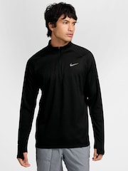 Nike Black Stride Aero-FIT Half Zip Running Top - Image 1 of 4