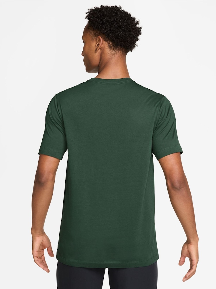 Nike Green NikeCourt Dri-FIT Tennis T-Shirt - Image 2 of 3