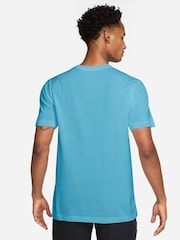 Nike Blue NikeCourt Dri-FIT Tennis T-Shirt - Image 2 of 3