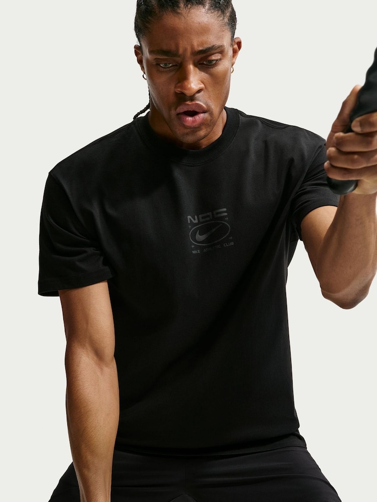 Nike Black Athletic Club Training T-Shirt - Image 5 of 5 Nike Black Athletic Club Training T-Shirt - Image 5 of 5