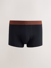 Black Rich Colour Waistband Hipster Cotton Rich Boxers 5 Pack - Image 2 of 9