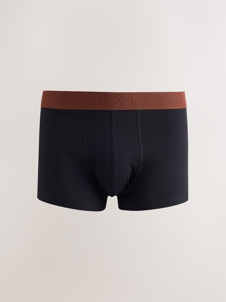 Black Rich Colour Waistband Hipster Cotton Rich Boxers 5 Pack - Image 2 of 9 Black Rich Colour Waistband Hipster Cotton Rich Boxers 5 Pack - Image 2 of 9