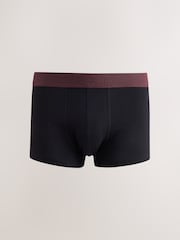 Black Rich Colour Waistband Hipster Cotton Rich Boxers 5 Pack - Image 3 of 9