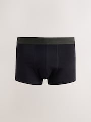 Black Rich Colour Waistband Hipster Cotton Rich Boxers 5 Pack - Image 4 of 9