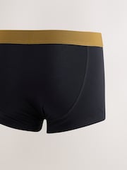 Black Rich Colour Waistband Hipster Cotton Rich Boxers 5 Pack - Image 7 of 9