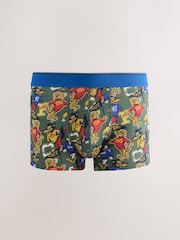 Blue Preppy Flag Print 5 Pack Hipster Cotton Rich Boxers - Image 2 of 9