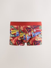 Blue Preppy Flag Print 5 Pack Hipster Cotton Rich Boxers - Image 6 of 9