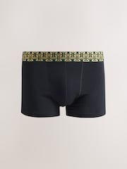 Black Metallic Waistband Hipster Boxers 5 Pack - Image 4 of 9