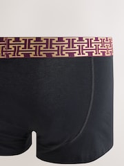 Black Metallic Waistband Hipster Boxers 5 Pack - Image 7 of 9