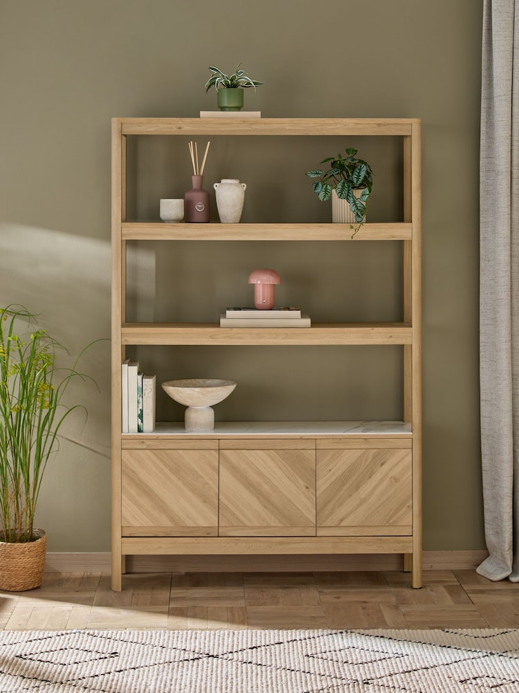 Light Natural Hayford Oak Effect Ceramic Top Shelf - Image 1 of 11 Light Natural Hayford Oak Effect Ceramic Top Shelf - Image 1 of 11