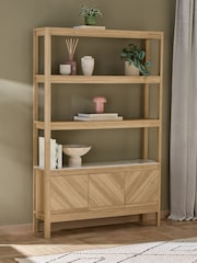 Light Natural Hayford Oak Effect Ceramic Top Shelf - Image 2 of 11
