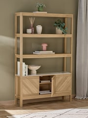Light Natural Hayford Oak Effect Ceramic Top Shelf - Image 3 of 11