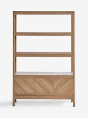 Light Natural Hayford Oak Effect Ceramic Top Shelf - Image 8 of 11