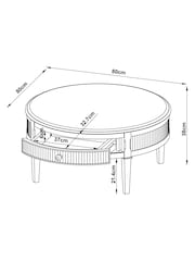 Mid Natural Collection Luxe Alderley Coffee Table - Image 3 of 11