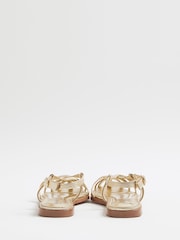 River Island Metalic Strappy Ballerinas - صورة 3 من 4