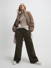 River Island Green Tailored Interlock Trousers - Image 1 of 4