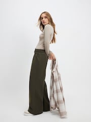River Island Green Tailored Interlock Trousers - Image 2 of 4