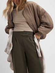 River Island Green Tailored Interlock Trousers - Image 4 of 4