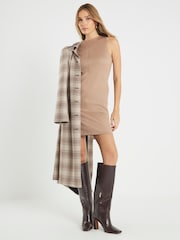 River Island Tan Suedette Shift Dress - صورة 2 من 4