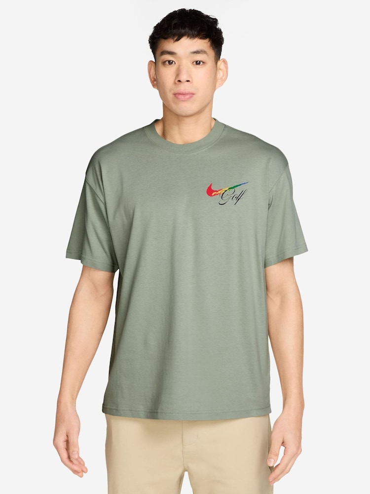 Nike Green Golf Back Graphic T-Shirt - Image 1 of 3 Nike Green Golf Back Graphic T-Shirt - Image 1 of 3