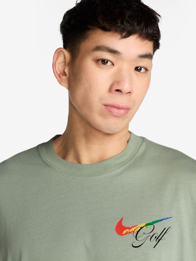Nike Green Golf Back Graphic T-Shirt - Image 3 of 3 Nike Green Golf Back Graphic T-Shirt - Image 3 of 3