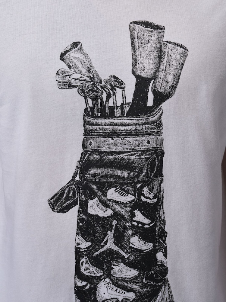 Jordan White Dri-FIT Golf Bag Graphic T-Shirt - Image 6 of 6 Jordan White Dri-FIT Golf Bag Graphic T-Shirt - Image 6 of 6