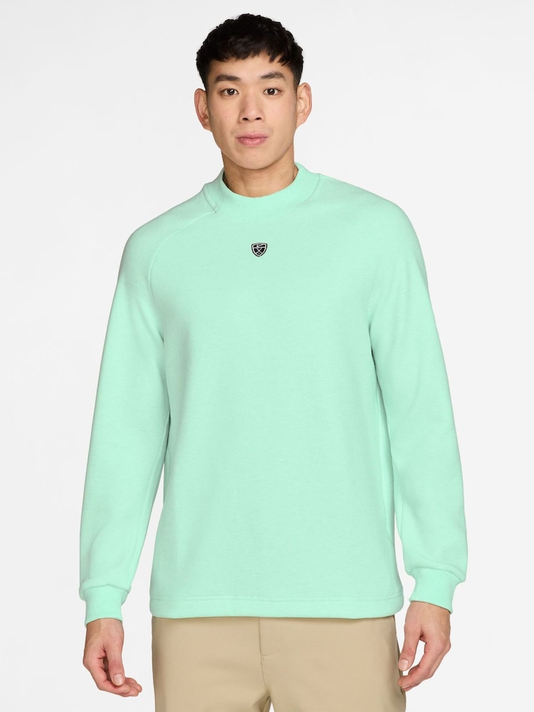 Nike Green Par 5 Therma-FIT Golf Crew Sweatshirt - Image 1 of 3 Nike Green Par 5 Therma-FIT Golf Crew Sweatshirt - Image 1 of 3