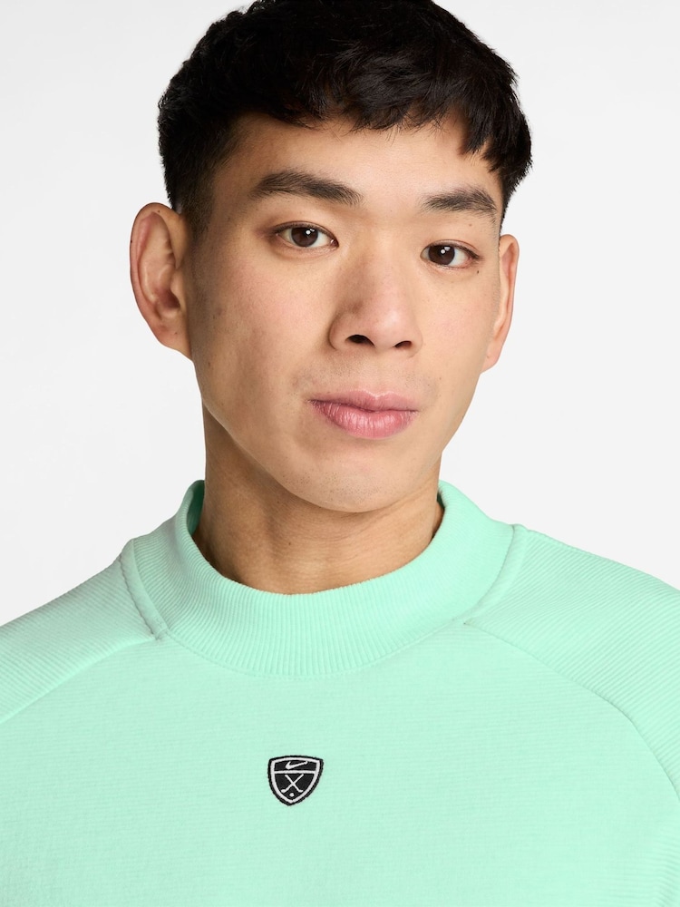 Nike Green Par 5 Therma-FIT Golf Crew Sweatshirt - Image 3 of 3 Nike Green Par 5 Therma-FIT Golf Crew Sweatshirt - Image 3 of 3