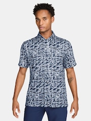 Nike Blue Par Dri-FIT Golf Polo Shirt - Image 1 of 3