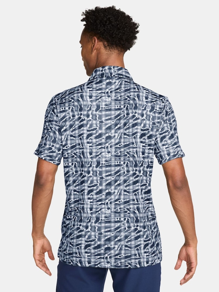 Nike Blue Par Dri-FIT Golf Polo Shirt - Image 2 of 3
