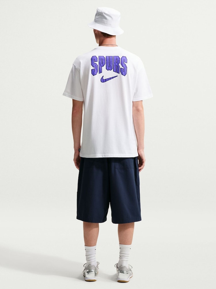 Nike White Tottenham Hotspur Football Club Nike Spurs T-Shirt - Image 2 of 5 Nike White Tottenham Hotspur Football Club Nike Spurs T-Shirt - Image 2 of 5