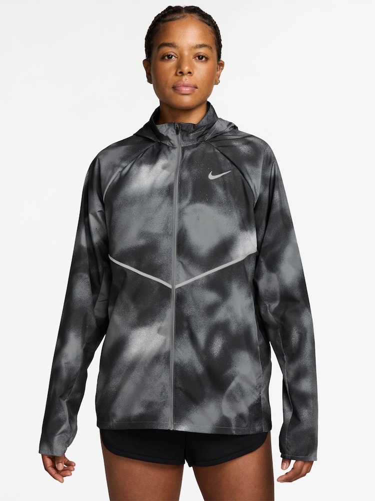 Nike Black Miler UV Repel Running Jacket - Image 1 of 3 Nike Black Miler UV Repel Running Jacket - Image 1 of 3